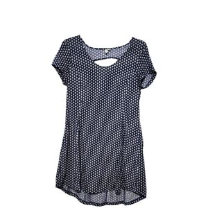 Ripcurl Cara Surfer VSCO Summer Vacation Skater Fit And Flare Navy Floral Dress